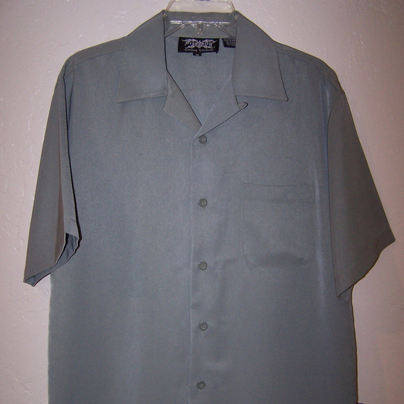 MEN'S DRAGONFLY CLOTHING SOLID GREEN SHIRT S3110 - Picture 1 of 8